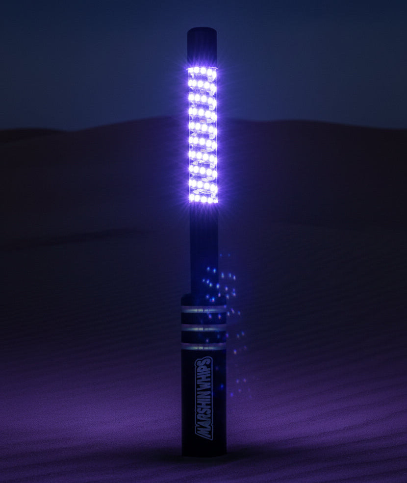 Photo of Game Changer LED Whip Set - Vibrant Blue by Marshin Whips - Premium for UTVs / Side by Sides