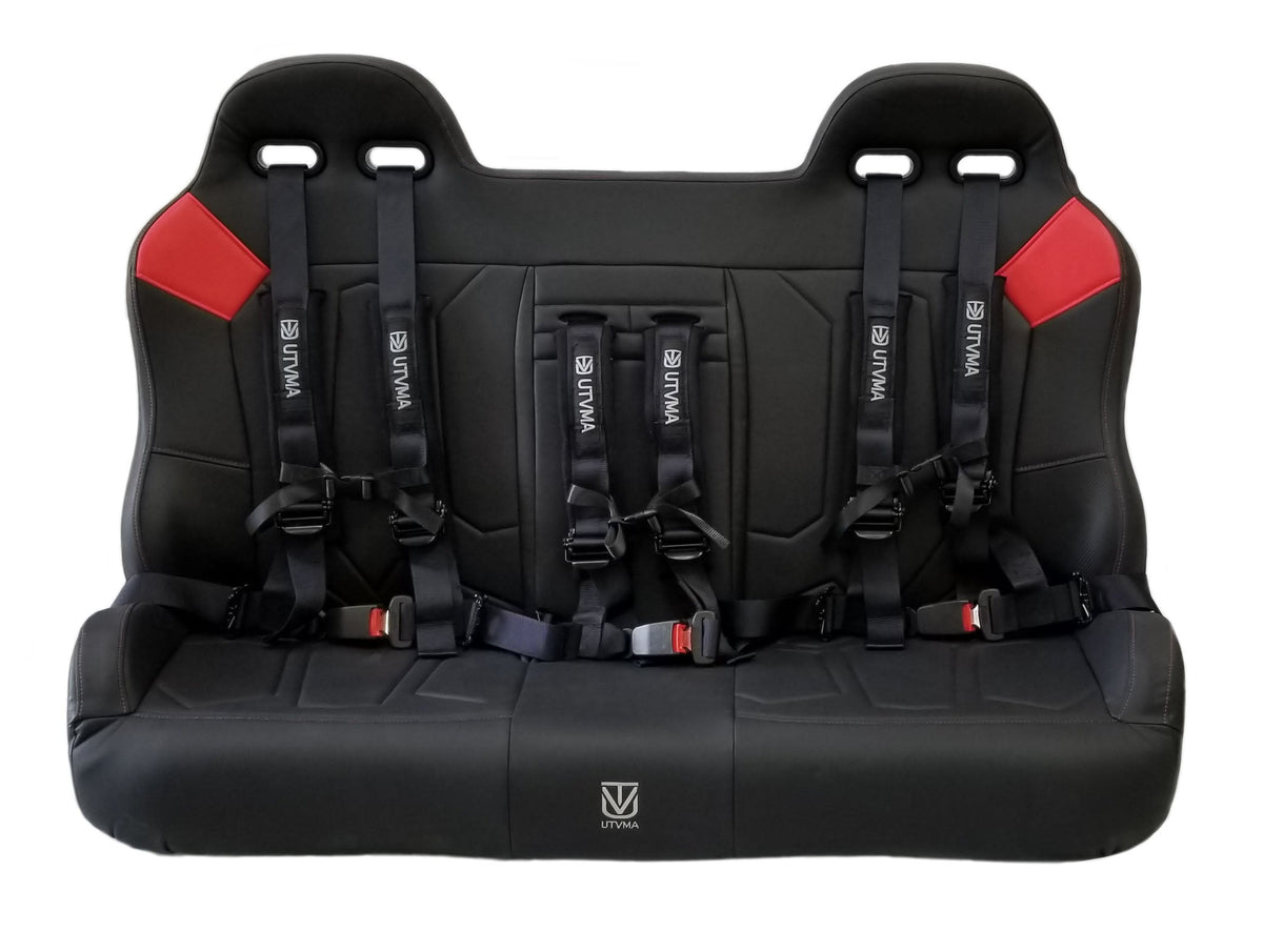Photo of General 1000 Rear Bench Seat W Harnesses (2017-2025) by UTV Mountain Accessories - Premium Seats & Accessories for UTVs / Side by Sides