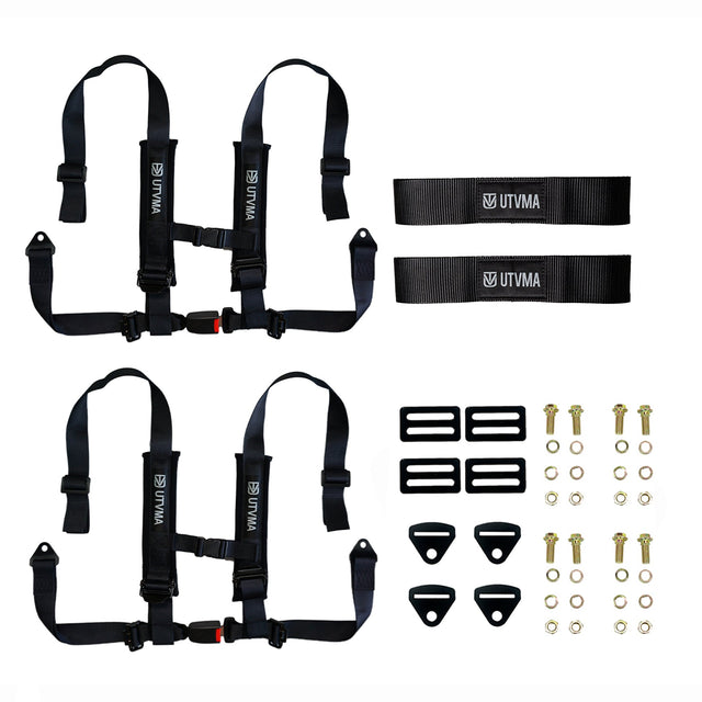 Photo of Two Harness Pack Auto Buckle with Harness Collars by UTV Mountain Accessories - Premium for UTVs / Side by Sides