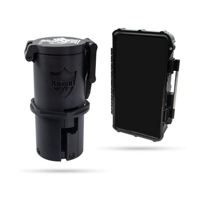 Photo of SafeBox phone holder & Knight Shield drink holder bundle by Knight ATV - Premium for UTVs / Side by Sides