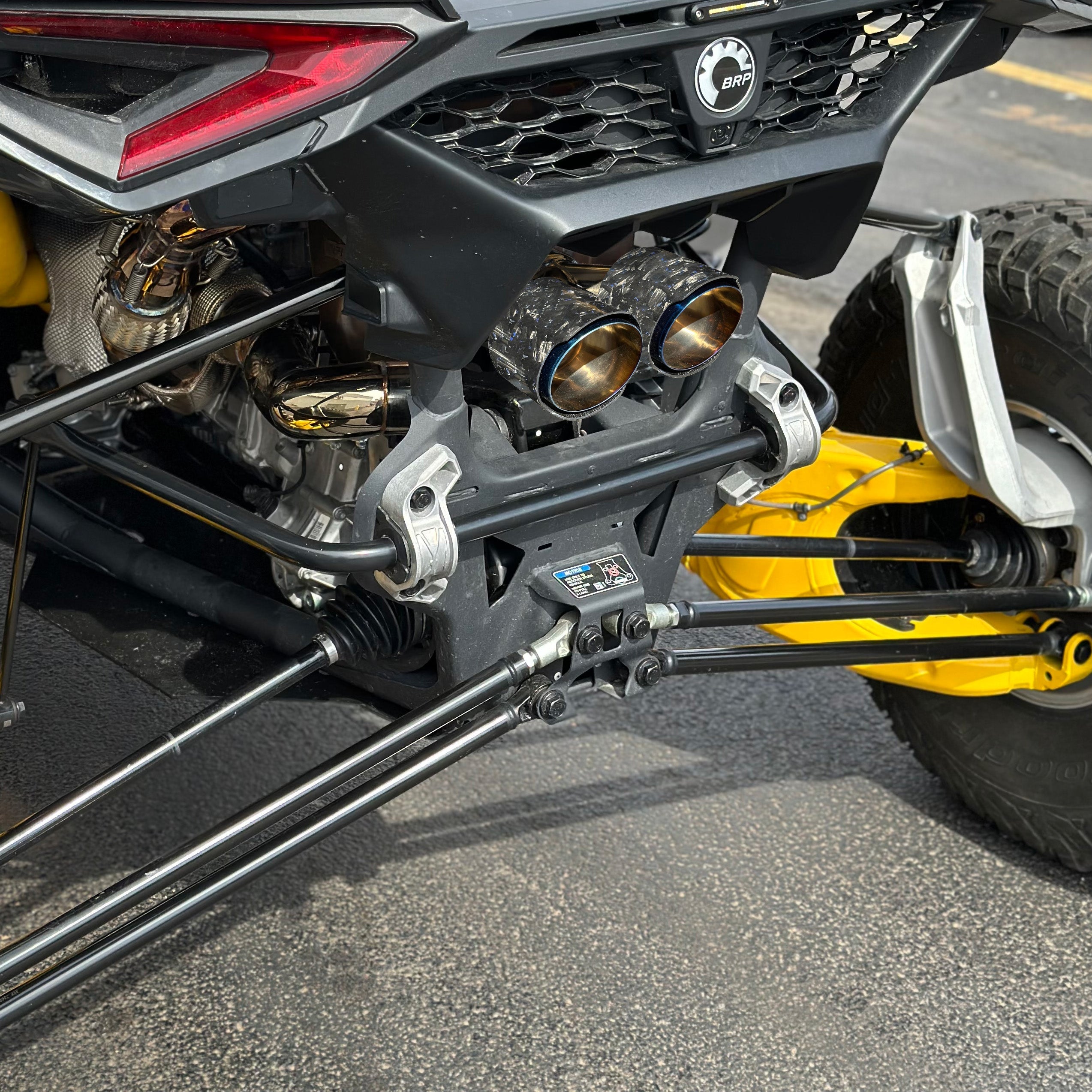 Photo of RPM SXS RPM Maverick R Carbon / Colored Dual Exhaust Tips by RPM SXS - Premium for UTVs / Side by Sides