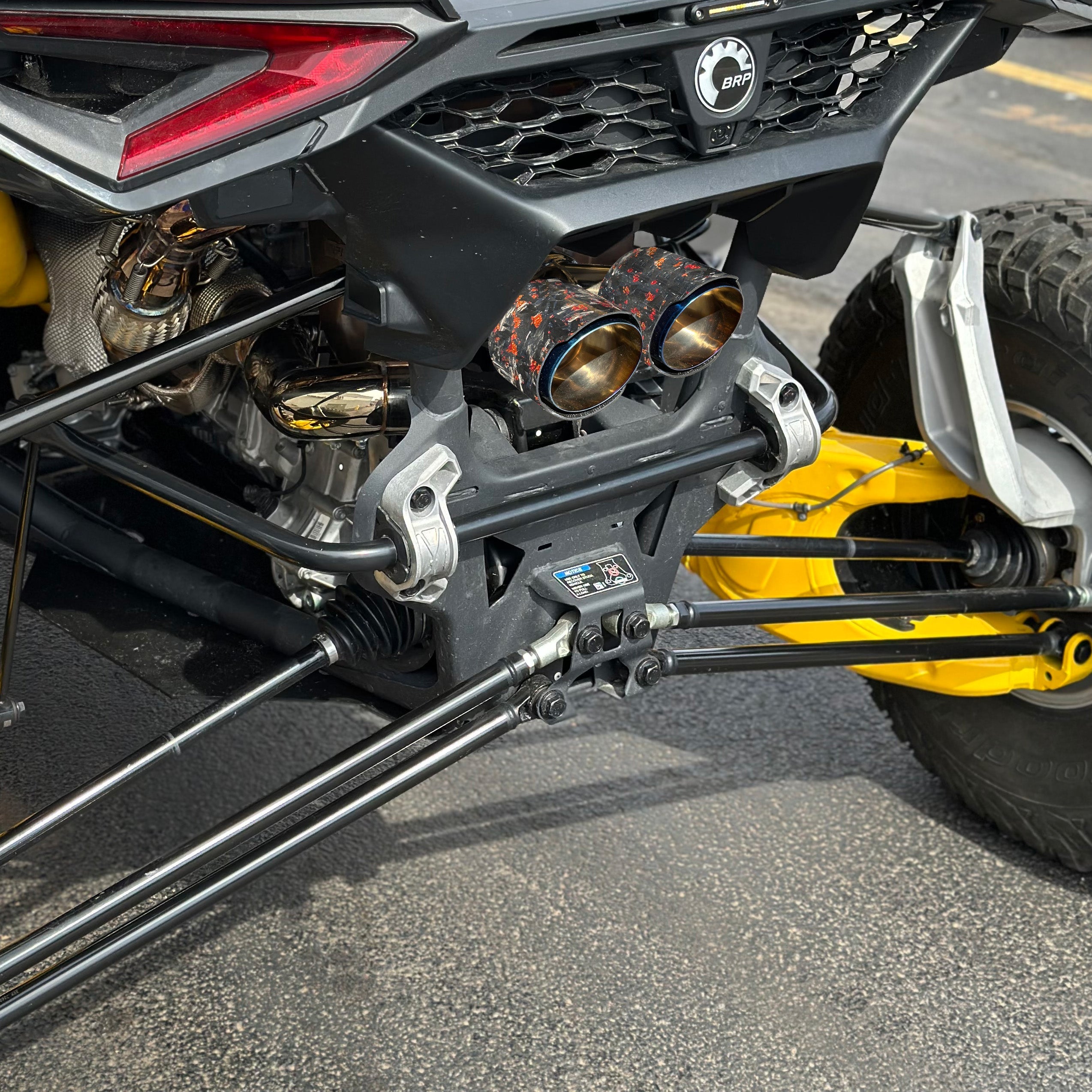 Photo of RPM SXS RPM Maverick R Carbon / Colored Dual Exhaust Tips by RPM SXS - Premium for UTVs / Side by Sides