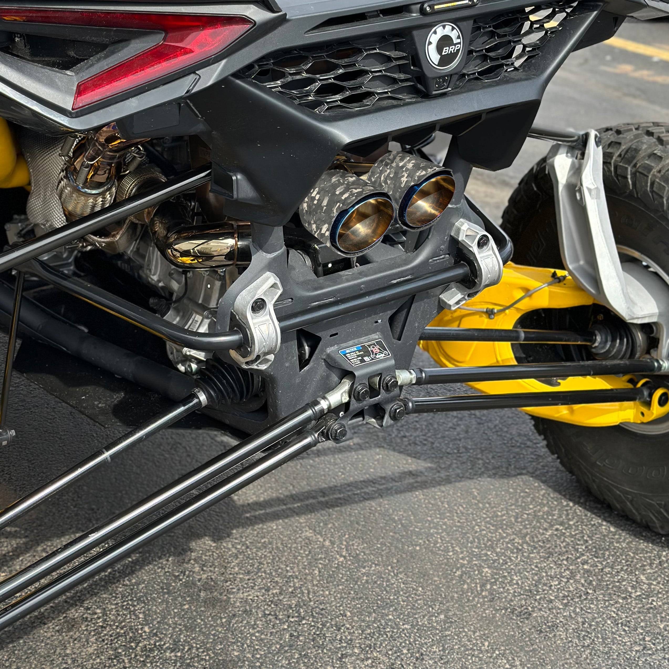 Photo of RPM SXS RPM Maverick R Carbon / Colored Dual Exhaust Tips by RPM SXS - Premium for UTVs / Side by Sides