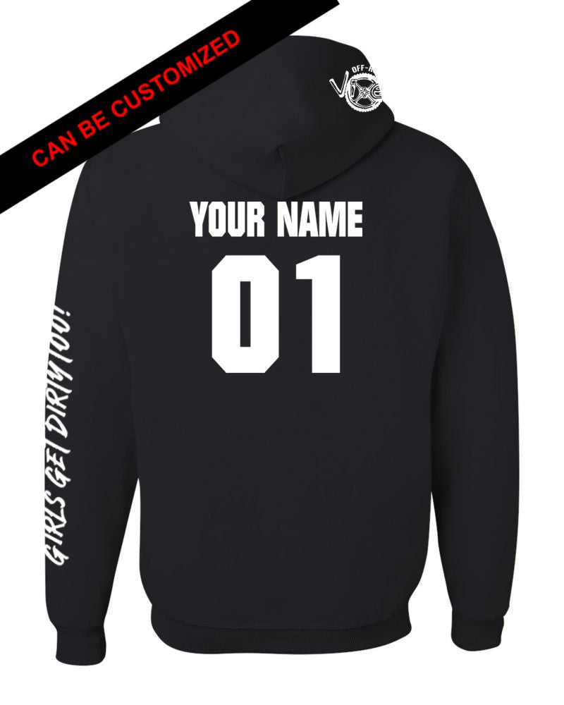 Photo of Braaapiness Pullover Hoodie - Snowmobile by OFF-ROAD VIXENS CLOTHING CO. - Premium Ladies Hoodies for UTVs / Side by Sides