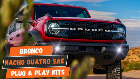 Photo of Gen 6 Bronco Plug N Play Fog Kit by Nacho Offroad Lighting - Premium for UTVs / Side by Sides