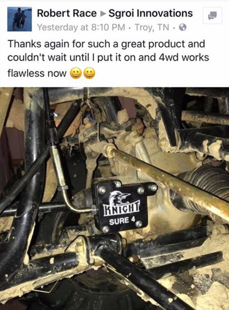 Photo of Brute Force - Prairie Sure 4 Manual 2WD 4WD Actuator Kit by Knight ATV - Premium Power Sports for UTVs / Side by Sides