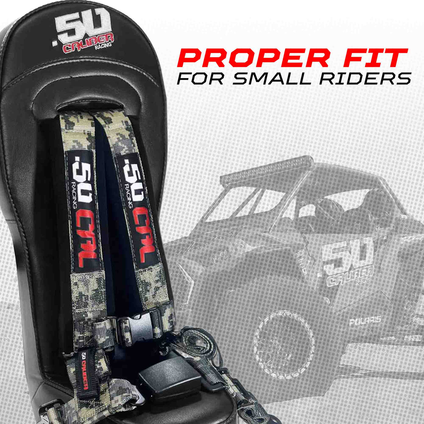 Can-Am Maverick X3 Bump Seat with Harness by 50 Caliber Racing