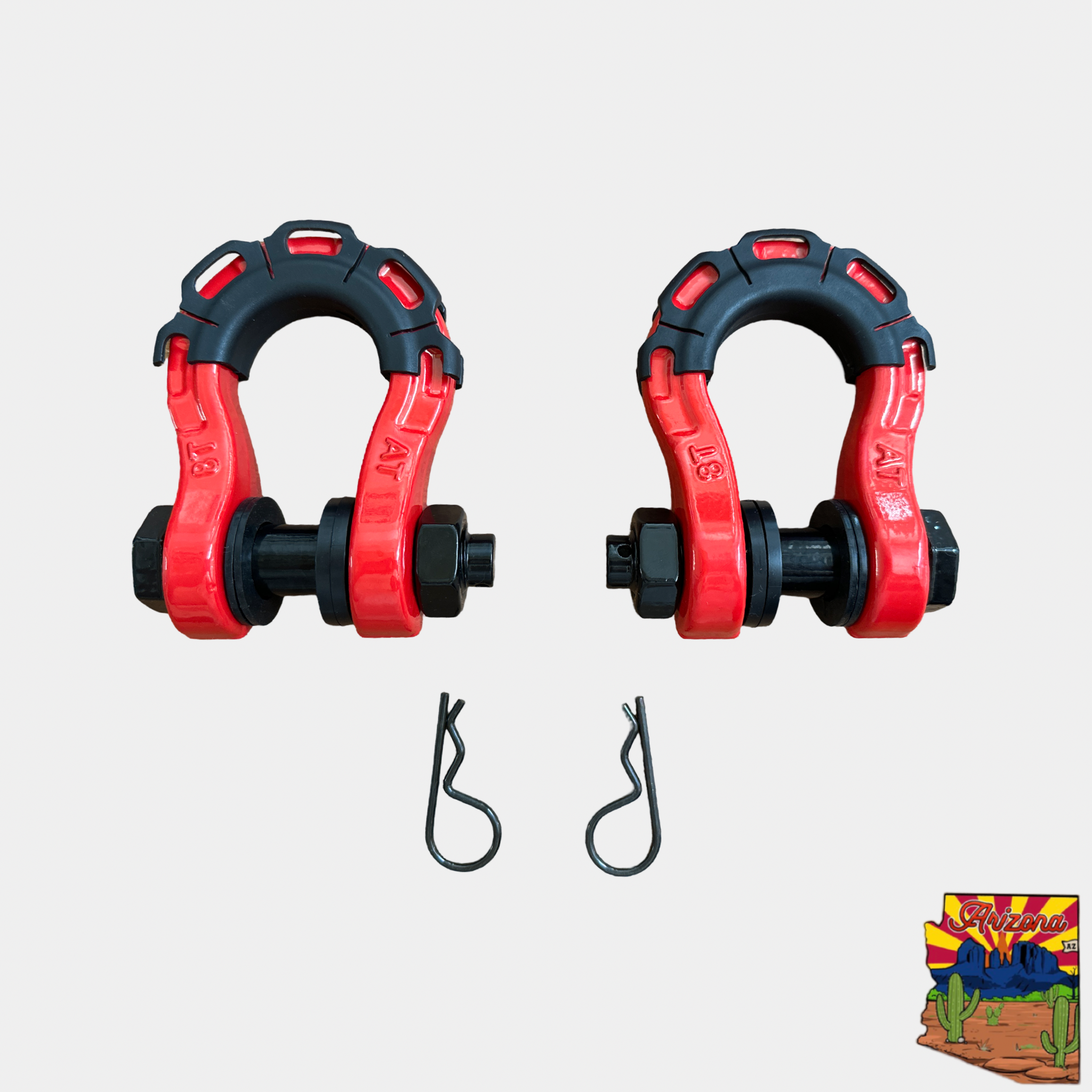 Photo of 3/4” Forged Steel D-shackle set (8T) (LIFE TIME WARRANTY*) by MOJAB OFFROAD - Premium for UTVs / Side by Sides