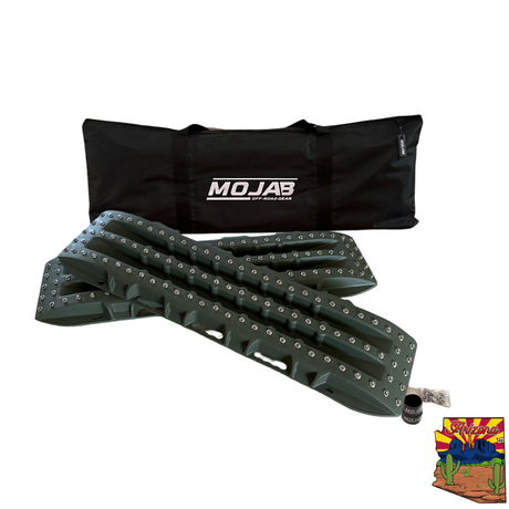Photo of Ultimate Traction recovery board with steel plugs and storage bag by MOJAB OFFROAD - Premium Recovery board for UTVs / Side by Sides