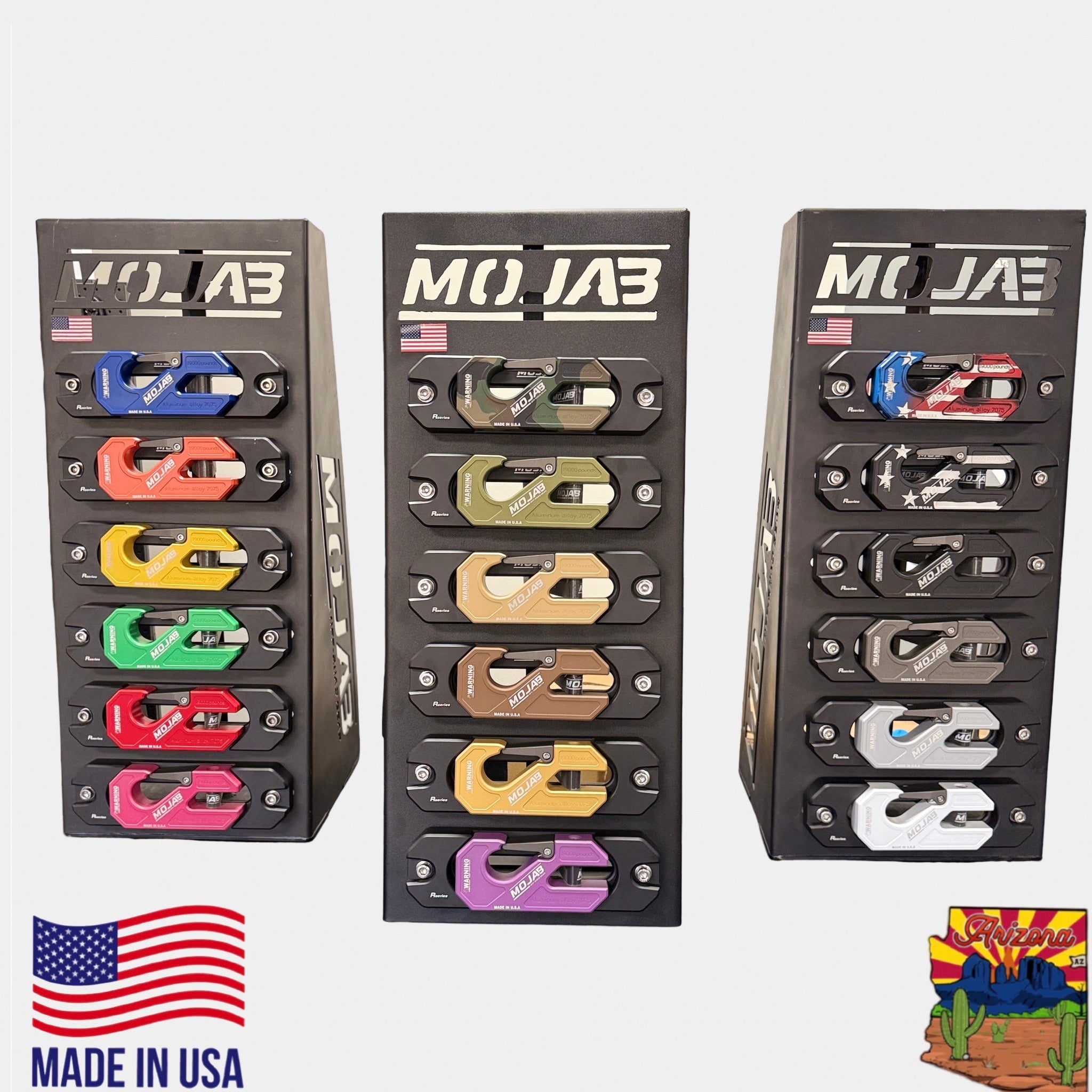 Photo of Aluminum Recessed Winch Shackle with Fairlead Kit, closed latch (LIFE TIME WARRANTY*) by MOJAB OFFROAD - Premium Winches & Winch Mounts for UTVs / Side by Sides