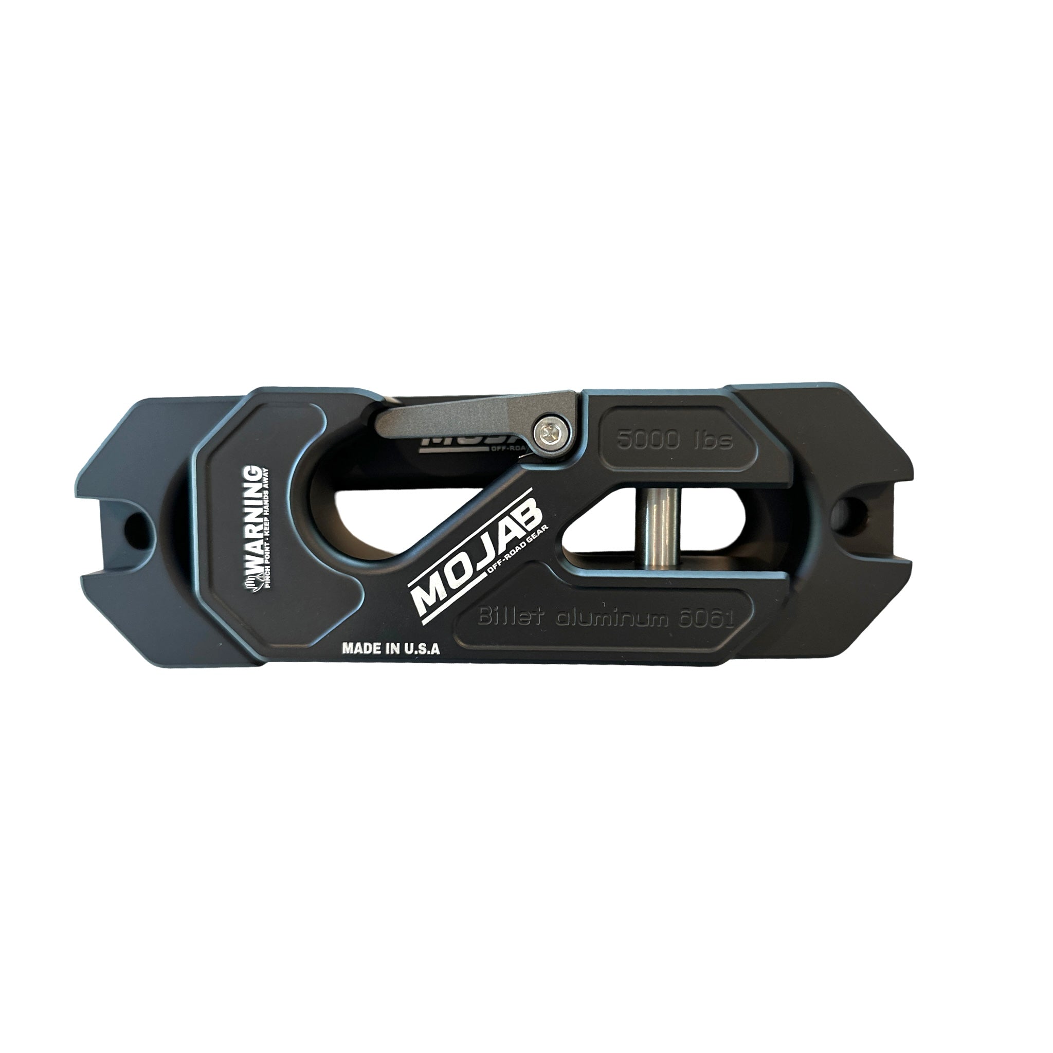 Photo of Side By Side / UTV Aluminum Recessed Winch Shackle with Fairlead Kit, closed latch (LIFE TIME WARRANTY*) by MOJAB OFFROAD - Premium Winches & Winch Mounts for UTVs / Side by Sides