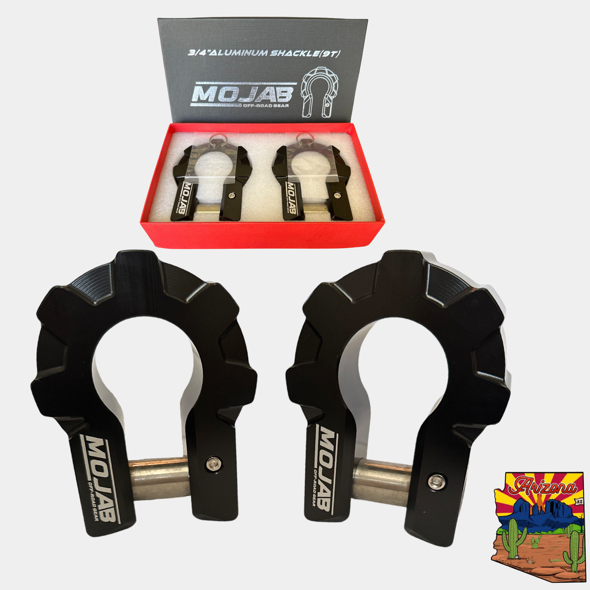 3/4'' Extreme duty Aluminium Shackle set (9T).