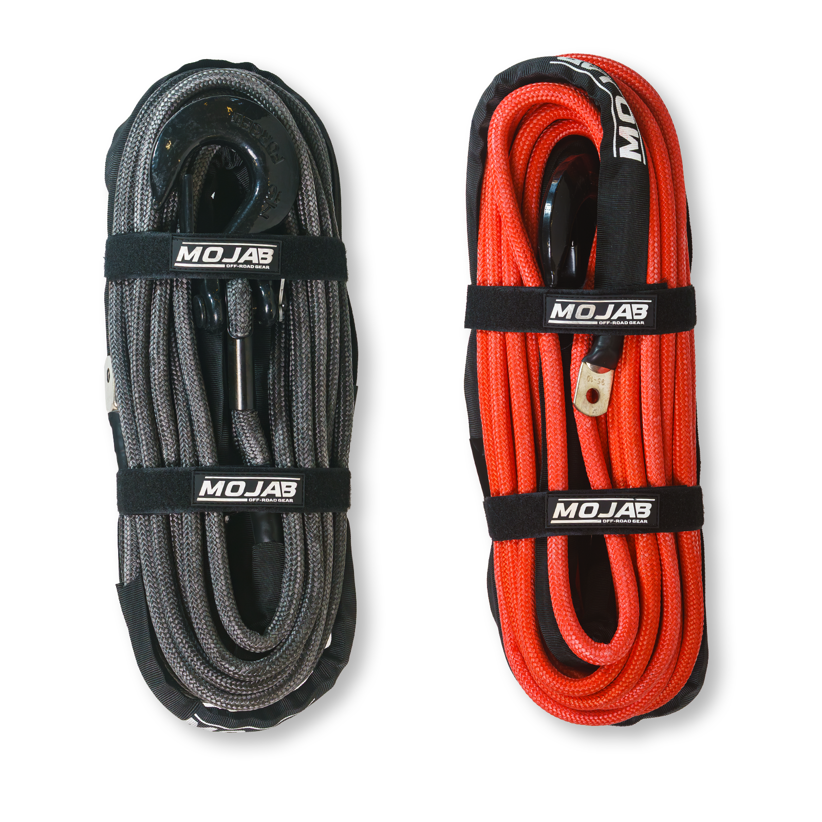 Photo of 1/2'' x 78' Double Braided Winch Rope with removeable forged winch hook by MOJAB OFFROAD - Premium Winches & Winch Mounts for UTVs / Side by Sides