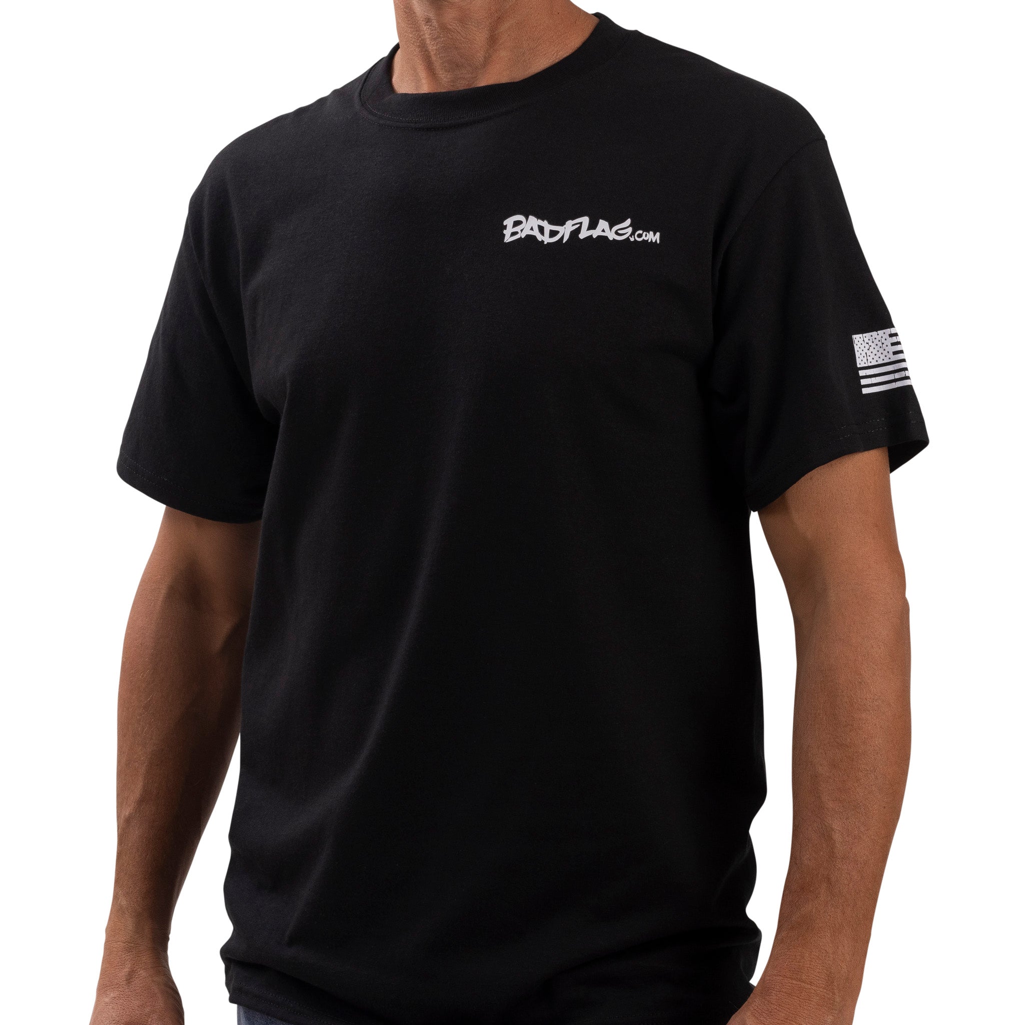 Photo of American Patriot Graphic Tee-Black by Bad Flag Store - Premium Limited Edition Shirt for UTVs / Side by Sides