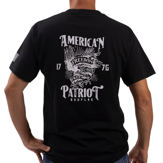 Photo of American Patriot Graphic Tee-Black by Bad Flag Store - Premium Limited Edition Shirt for UTVs / Side by Sides