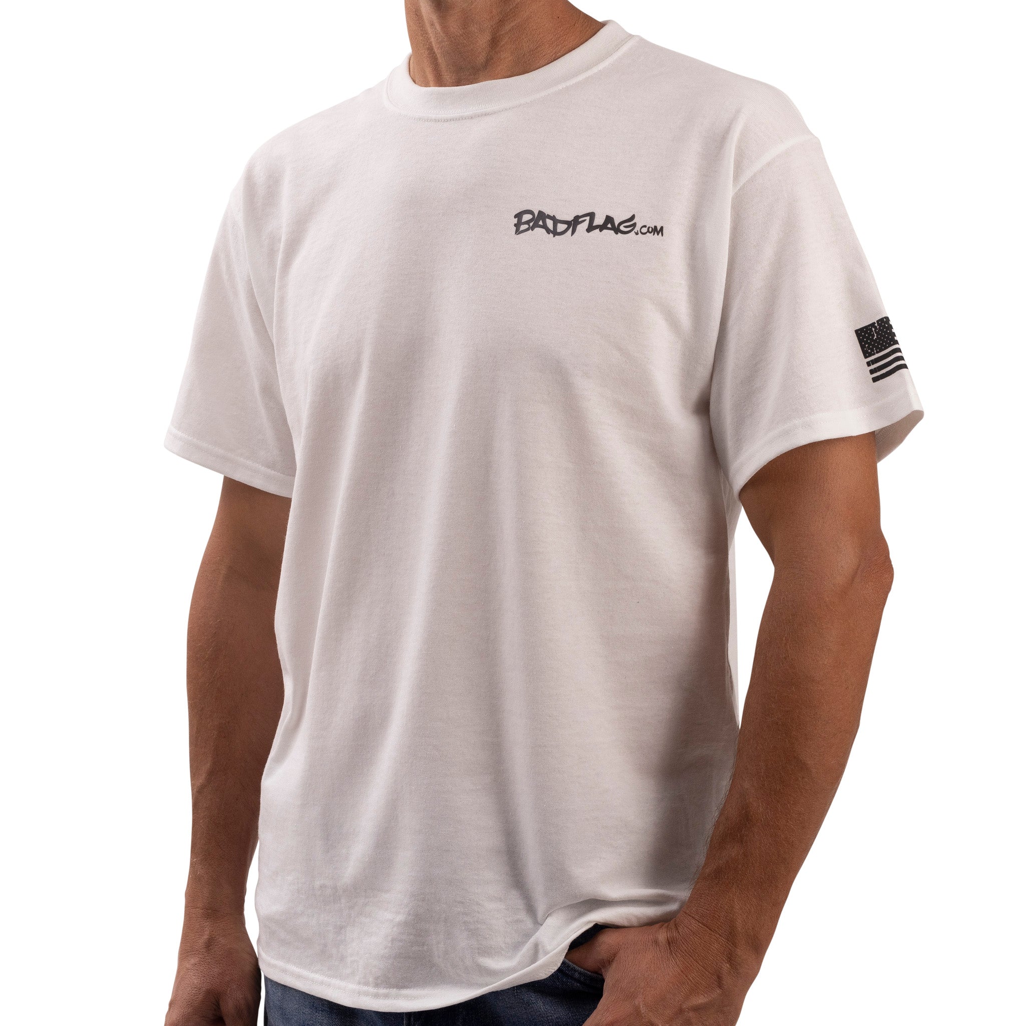 Photo of Fight for Freedom Graphic Tee-white by Bad Flag Store - Premium Limited Edition Shirt for UTVs / Side by Sides