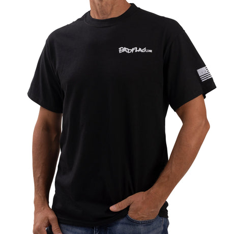 Photo of Liberty and Justice Graphic Tee-black by Bad Flag Store - Premium Apparel & Accessories for UTVs / Side by Sides