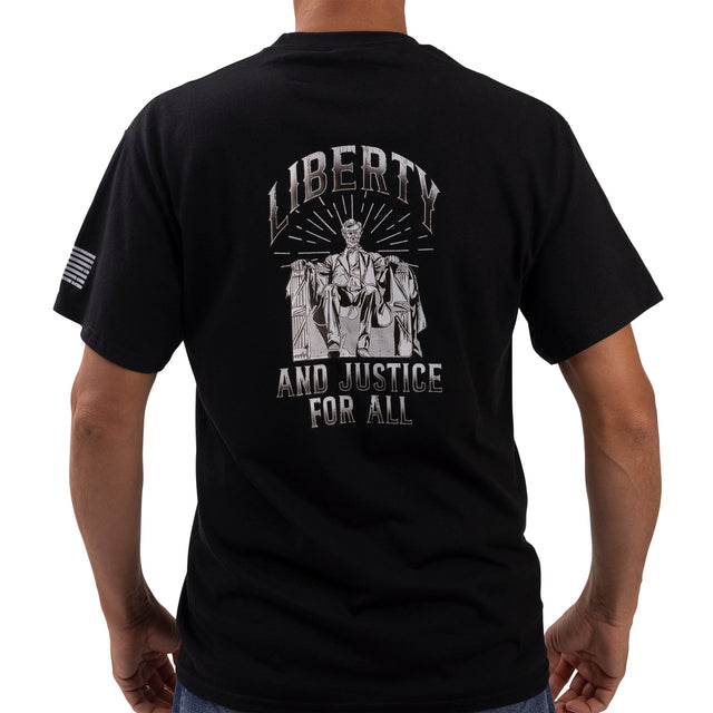 Photo of Liberty and Justice Graphic Tee-black by Bad Flag Store - Premium Apparel & Accessories for UTVs / Side by Sides