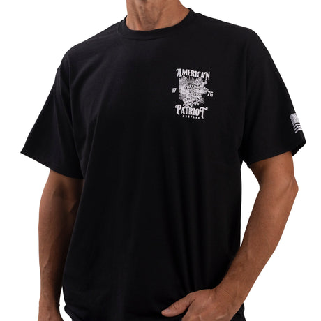 Photo of American Patriot Chest Logo Graphic Tee by Bad Flag Store - Premium Apparel & Accessories for UTVs / Side by Sides
