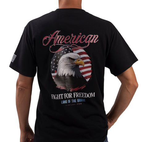 Photo of Fight for Freedom Graphic Tee-black by Bad Flag Store - Premium Apparel & Accessories for UTVs / Side by Sides