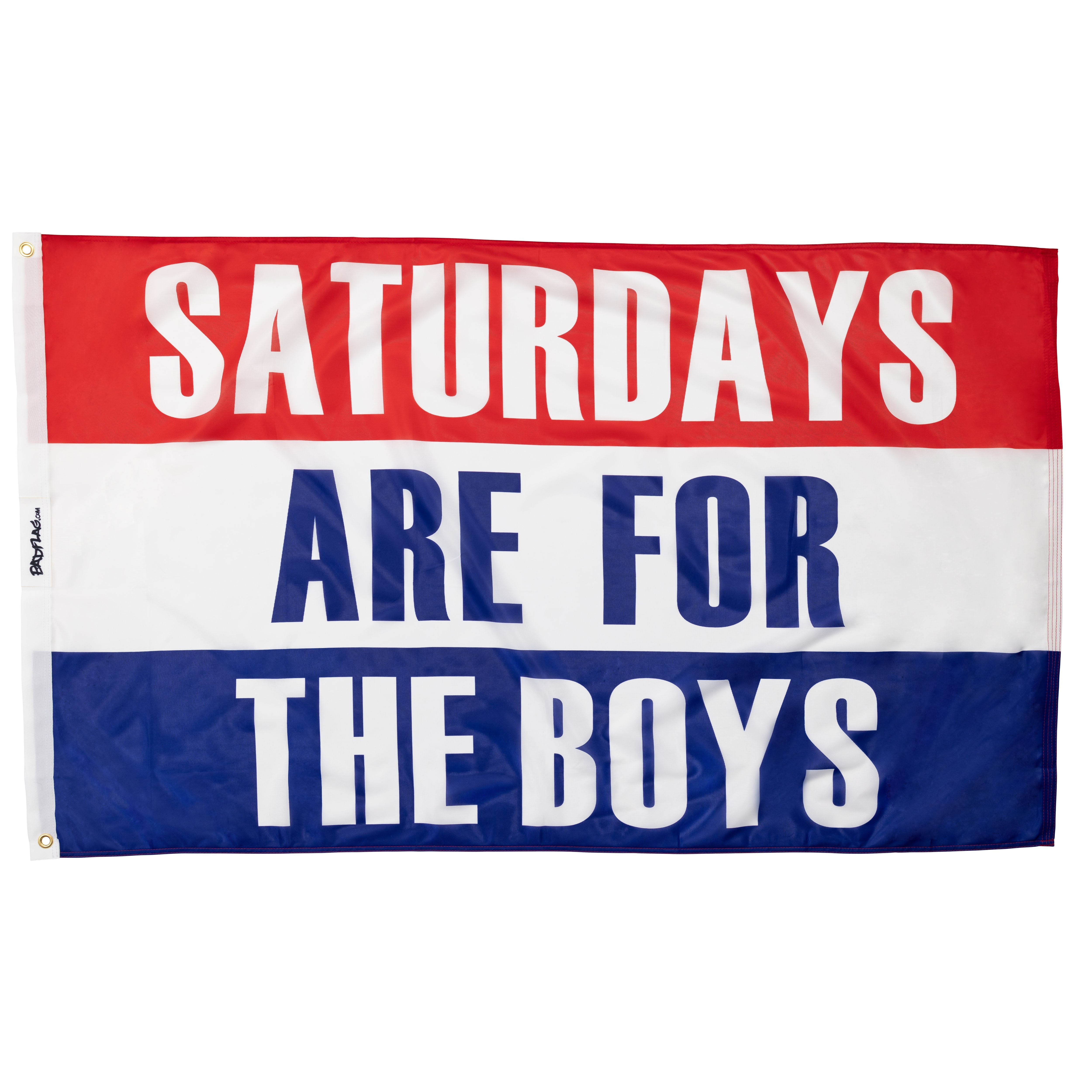 Photo of Saturdays are for the Boys Flag by Bad Flag Store - Premium Flags for UTVs / Side by Sides