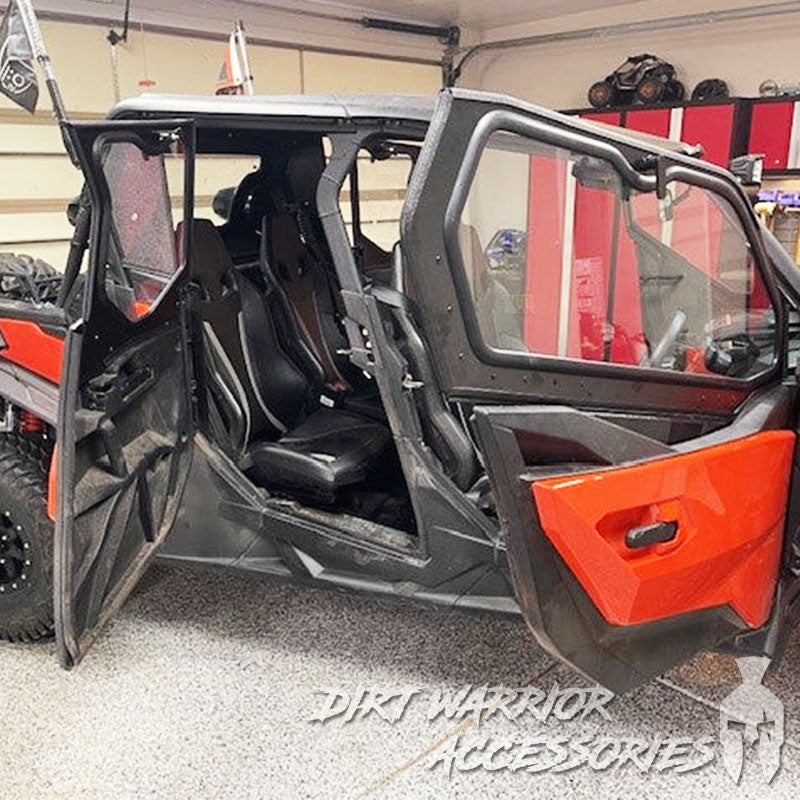 Dirt Warrior Accessories - CanAm Commander 2021+ 4-Seat Cab Enclosure "THE VAULT" Upper Side Doors & Panels (Patent Pending)