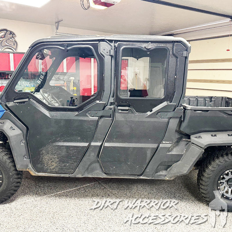 Dirt Warrior Accessories - CanAm Defender 4-Seat Cab Enclosure "THE VAULT" Upper Side Doors & Panels (patent pending)