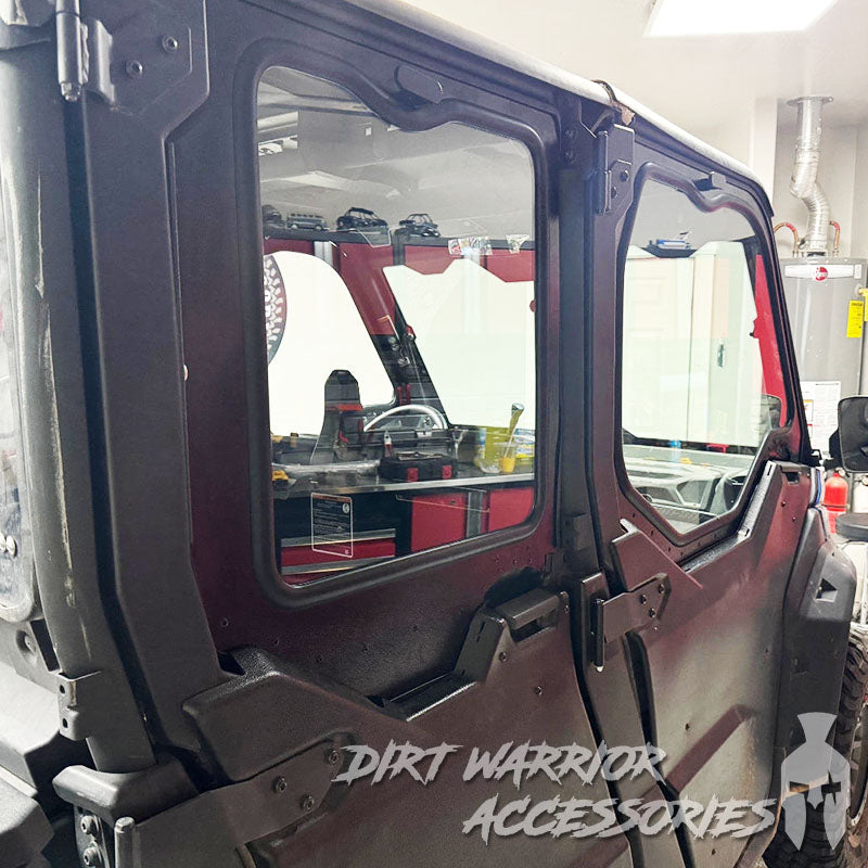 Photo of Dirt Warrior Accessories - CanAm Defender 4-Seat Cab Enclosure "THE VAULT" Upper Side Doors & Panels (patent pending) by Dirt Warrior Accessories - Premium VAULT for UTVs / Side by Sides