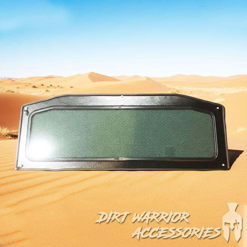 Photo of Dirt Warrior Accessories - CanAm Defender Rear Windshield 2015+ by Dirt Warrior Accessories - Premium WINDSHIELD for UTVs / Side by Sides