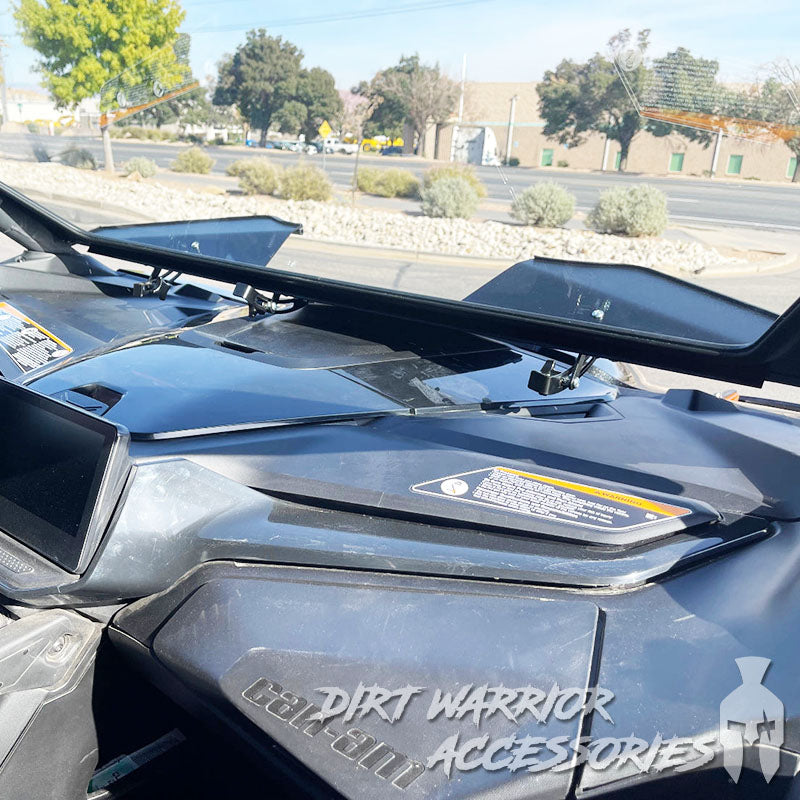 Photo of Dirt Warrior Accessories - CanAm MAV R Front Windshield 2024+ by Dirt Warrior Accessories - Premium WINDSHIELD for UTVs / Side by Sides