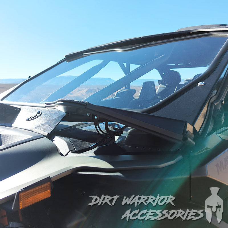 Photo of Dirt Warrior Accessories - CanAm Maverick R MAX X RC Front Windshield 2026+ by Dirt Warrior Accessories - Premium WINDSHIELD for UTVs / Side by Sides