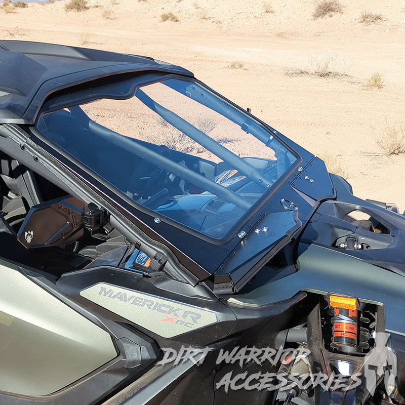 Photo of Dirt Warrior Accessories - CanAm Maverick R MAX X RC Front Windshield 2026+ by Dirt Warrior Accessories - Premium WINDSHIELD for UTVs / Side by Sides