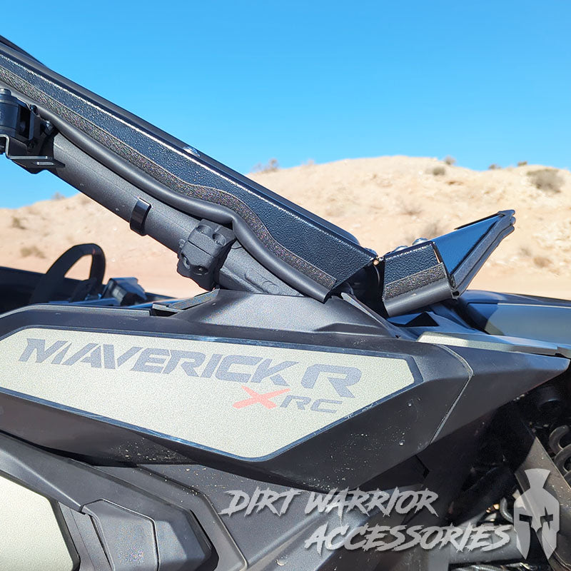 Photo of Dirt Warrior Accessories - CanAm Maverick R MAX X RC Front Windshield 2026+ by Dirt Warrior Accessories - Premium WINDSHIELD for UTVs / Side by Sides