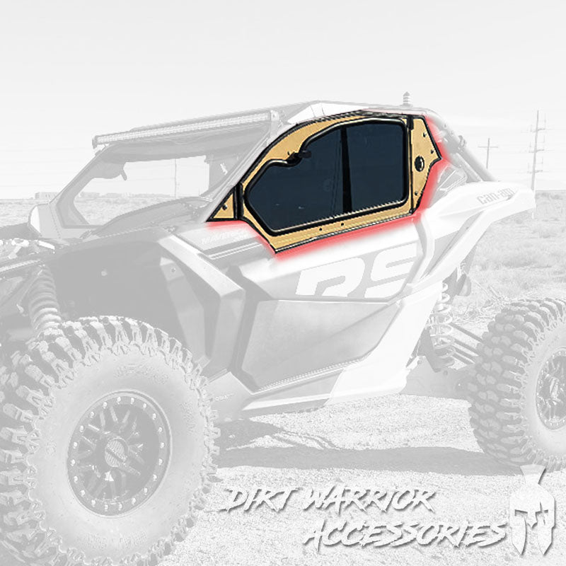 Photo of Dirt Warrior Accessories - CanAm X3 2-Seat Cab Enclosure "THE VAULT" Upper Side Doors & Panels (Patent Pending) by Dirt Warrior Accessories - Premium VAULT for UTVs / Side by Sides