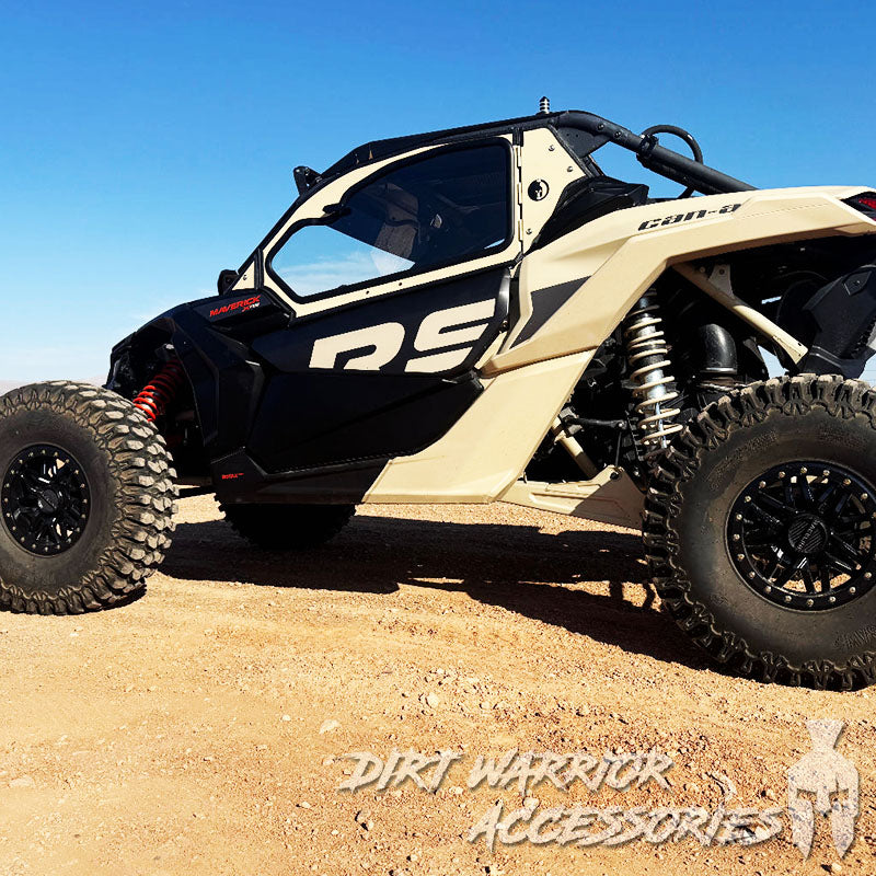 Dirt Warrior Accessories - CanAm X3 2-Seat Cab Enclosure "THE VAULT" Upper Side Doors & Panels (Patent Pending)