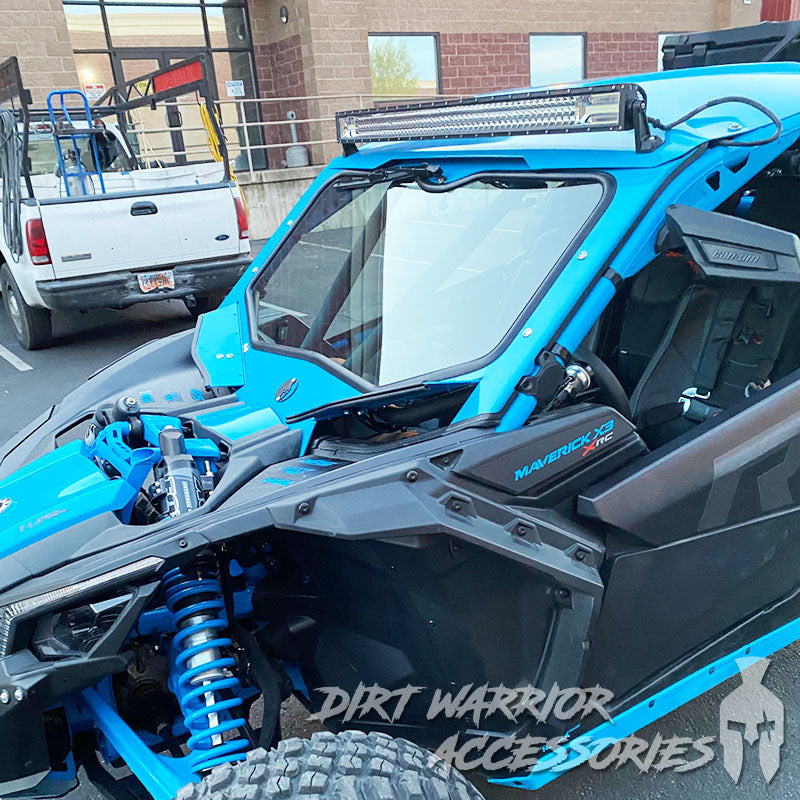 Photo of Dirt Warrior Accessories - CanAm X3 RC Front Windshield 2018+ by Dirt Warrior Accessories - Premium WINDSHIELD for UTVs / Side by Sides