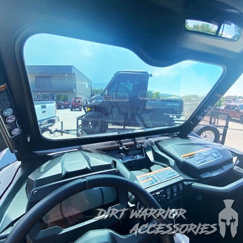 Photo of Dirt Warrior Accessories - CanAm Commander Front Windshield 2021+ by Dirt Warrior Accessories - Premium WINDSHIELD for UTVs / Side by Sides