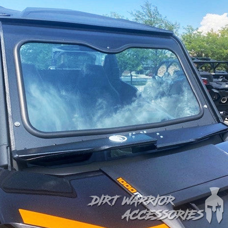 Photo of Dirt Warrior Accessories - CanAm Commander Front Windshield 2021+ by Dirt Warrior Accessories - Premium WINDSHIELD for UTVs / Side by Sides