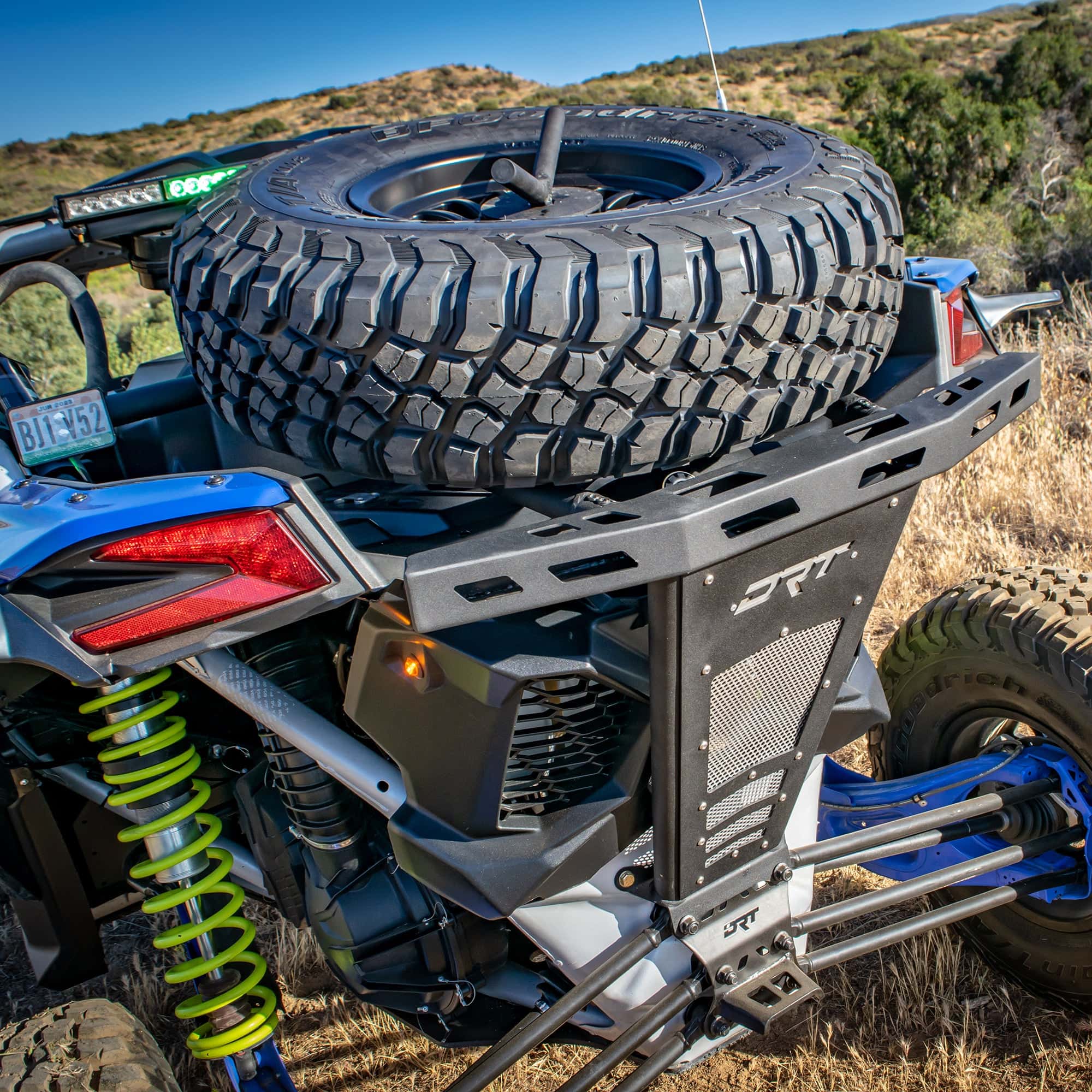 DRT Can-Am X3 2017+ Dual Sheer Radius Rod Plate