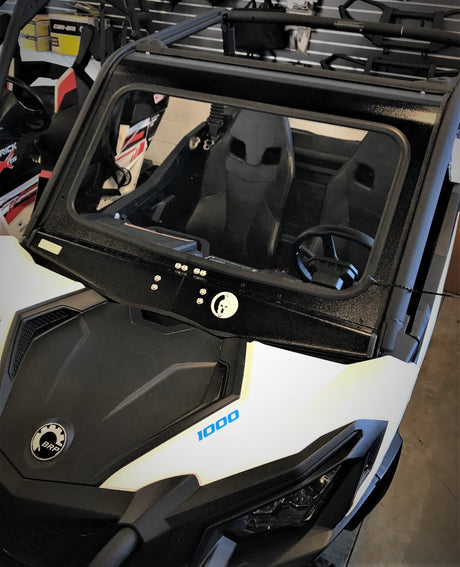 Photo of CANAM MAVERICK SPORT/TRAIL FRONT WINDSHIELD 2018+ by Dirt Warrior Accessories - Premium WINDSHIELD for UTVs / Side by Sides