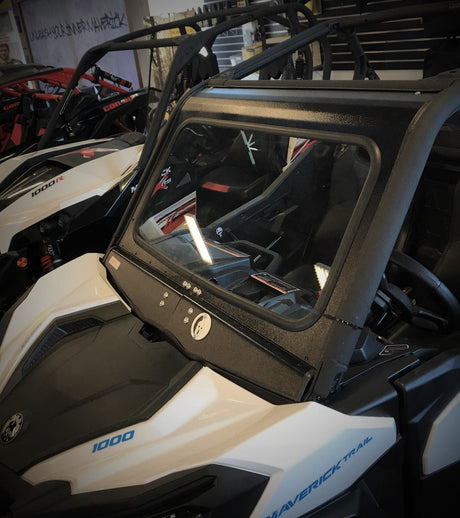 Photo of CANAM MAVERICK SPORT/TRAIL FRONT WINDSHIELD 2018+ by Dirt Warrior Accessories - Premium WINDSHIELD for UTVs / Side by Sides