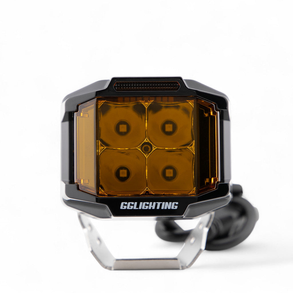 Photo of Amber CB30 LED Pod by GGLighting - Premium Light Pods for UTVs / Side by Sides