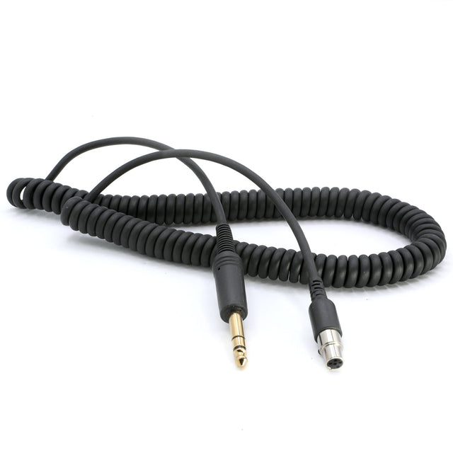 Photo of Firetruck Intercom Headset Coil Cord for 1/4" Style Jacks & FHS Headset by Rugged Radios - Premium for UTVs / Side by Sides