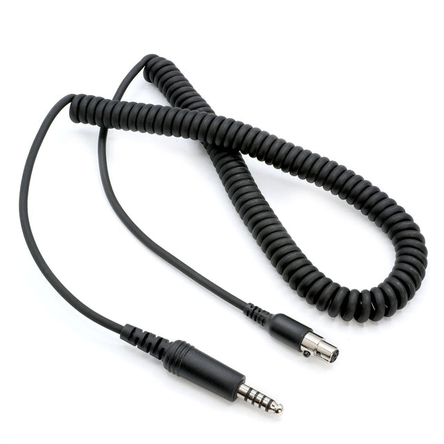 Photo of Firetruck Intercom Headset Coil Cord for Firecom Style Jacks by Rugged Radios - Premium for UTVs / Side by Sides