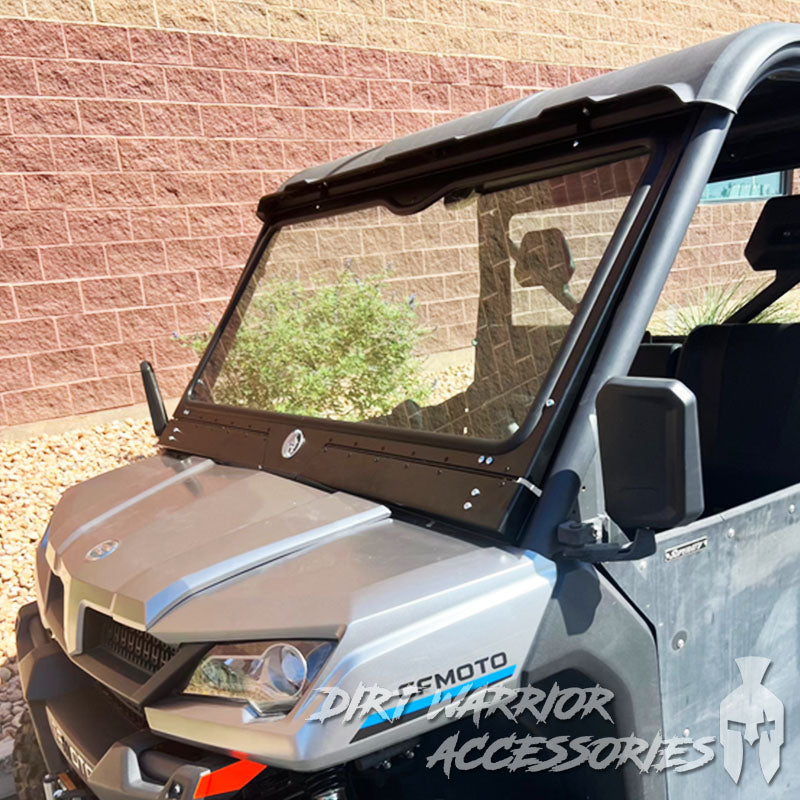 Photo of Dirt Warrior Accessories - CF MOTO U Force 1000 Front Windshield 2019+ by Dirt Warrior Accessories - Premium WINDSHIELD for UTVs / Side by Sides