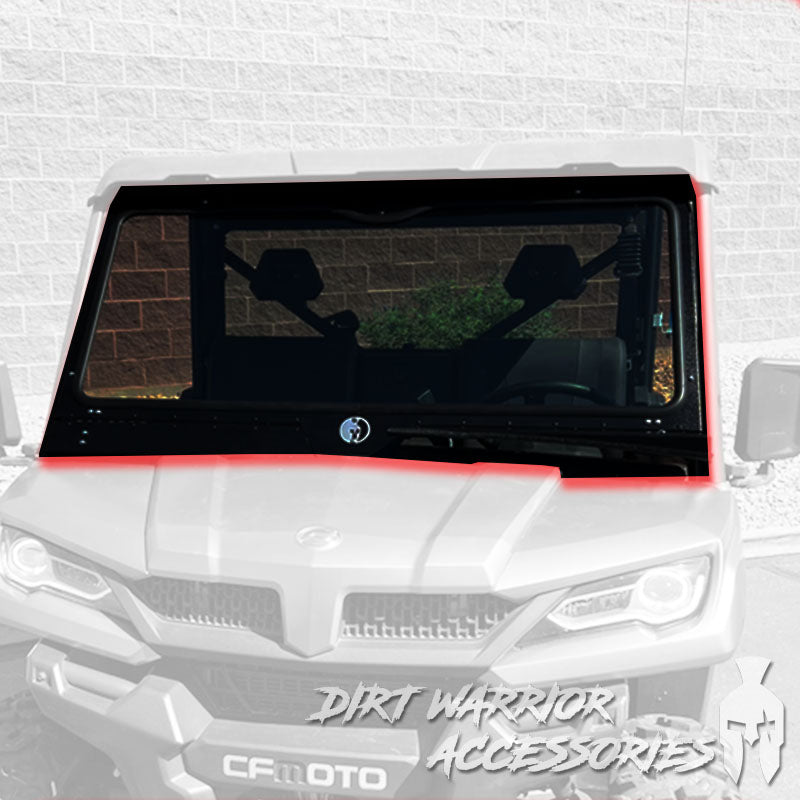 Photo of Dirt Warrior Accessories - CF MOTO U Force 1000 Front Windshield 2019+ by Dirt Warrior Accessories - Premium WINDSHIELD for UTVs / Side by Sides