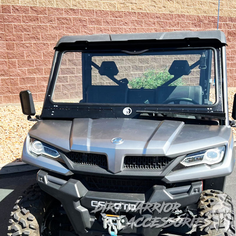 Photo of Dirt Warrior Accessories - CF MOTO U Force 1000 Front Windshield 2019+ by Dirt Warrior Accessories - Premium WINDSHIELD for UTVs / Side by Sides