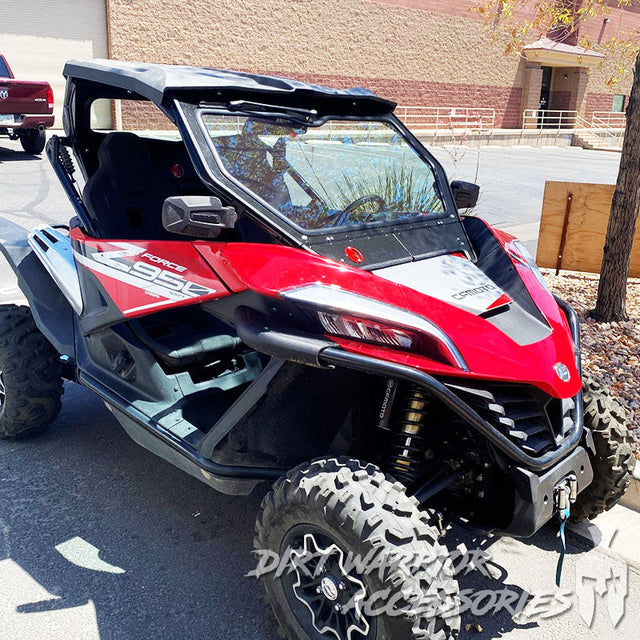 Photo of Dirt Warrior Accessories - CF MOTO Z Force 950 H.O. Front Windshield 2021+ by Dirt Warrior Accessories - Premium WINDSHIELD for UTVs / Side by Sides