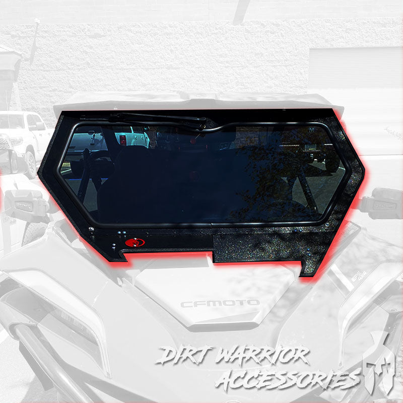 Photo of Dirt Warrior Accessories - CF MOTO Z Force 950 H.O. Front Windshield 2021+ by Dirt Warrior Accessories - Premium WINDSHIELD for UTVs / Side by Sides