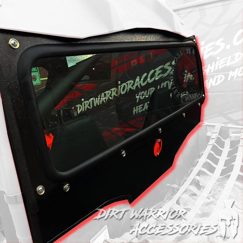 Photo of Dirt Warrior Accessories - CF MOTO Z Force 500 Trail Rear Windshield 2021 by Dirt Warrior Accessories - Premium WINDSHIELD for UTVs / Side by Sides